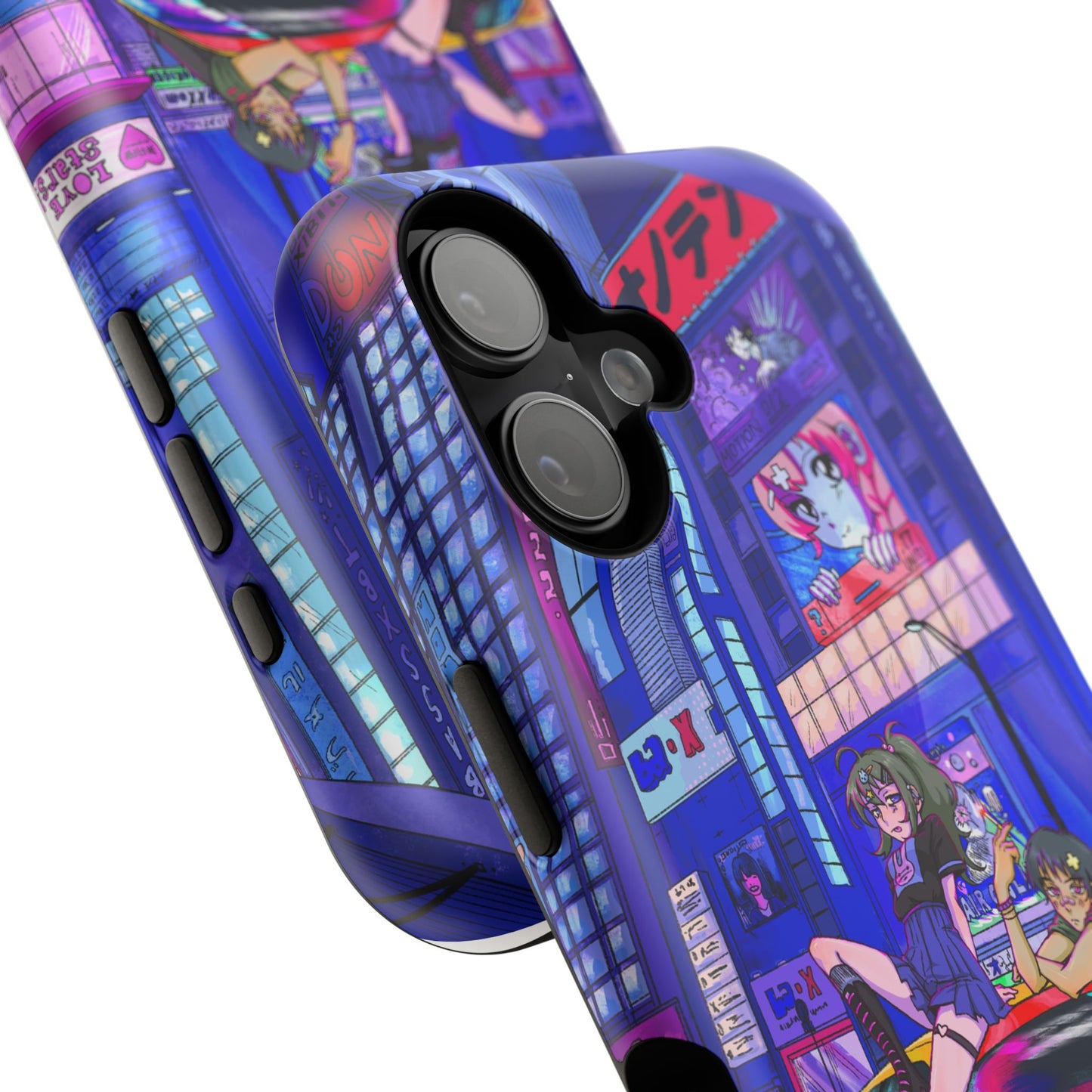 City Night Phone Case — Neon Street Racing Design